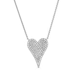 Small Elongated Heart Necklace - r.chiara