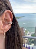 Three Row Baguette Diamond Ear Cuff - r.chiara