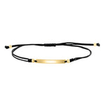 Unisex Gold Bar Cord Bracelet - r.chiara